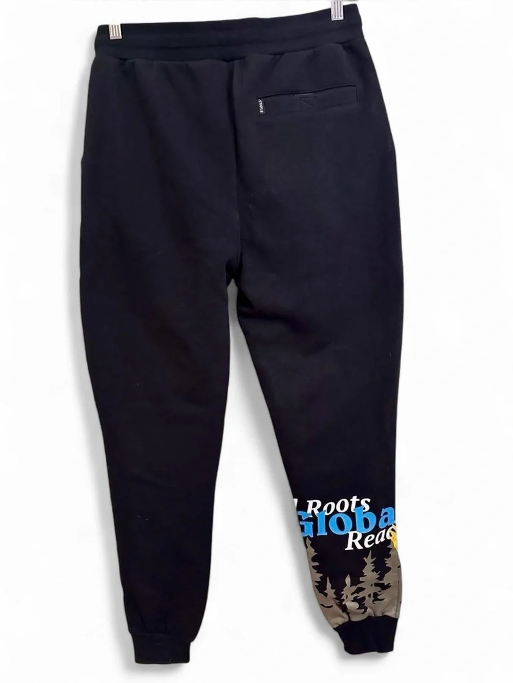 NWT Staple brand, thick joggers with embroidery and graphics. Size Medium
